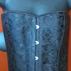 Super Star Black on Black Bombshell Bustier